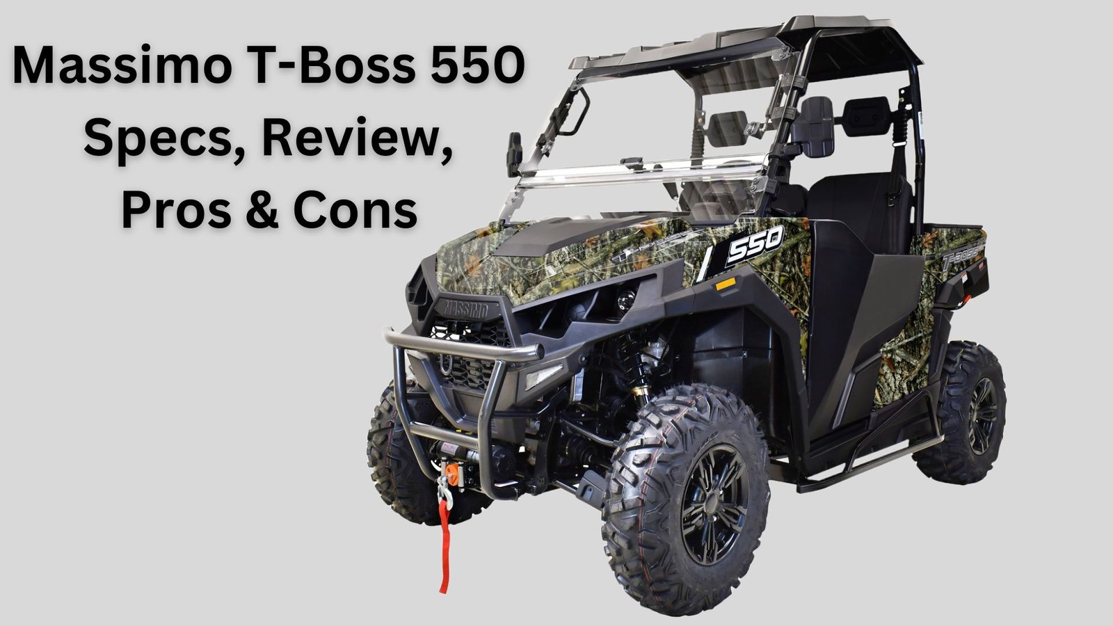 Massimo T Boss 550 UTV Specs Review Pros Cons Off Road Official